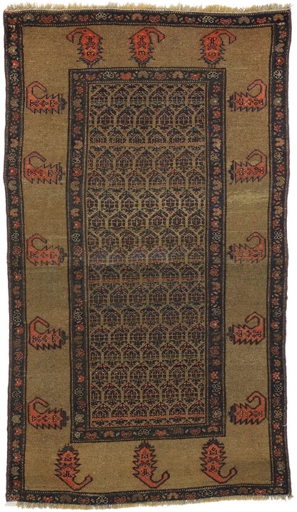 4 x 7 Antique Persian Malayer Rug 71827