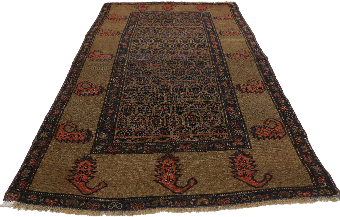 4 x 7 Antique Persian Malayer Rug 71827