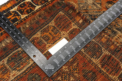 2 x 4 Antique Afghani Tribal Rug 71846