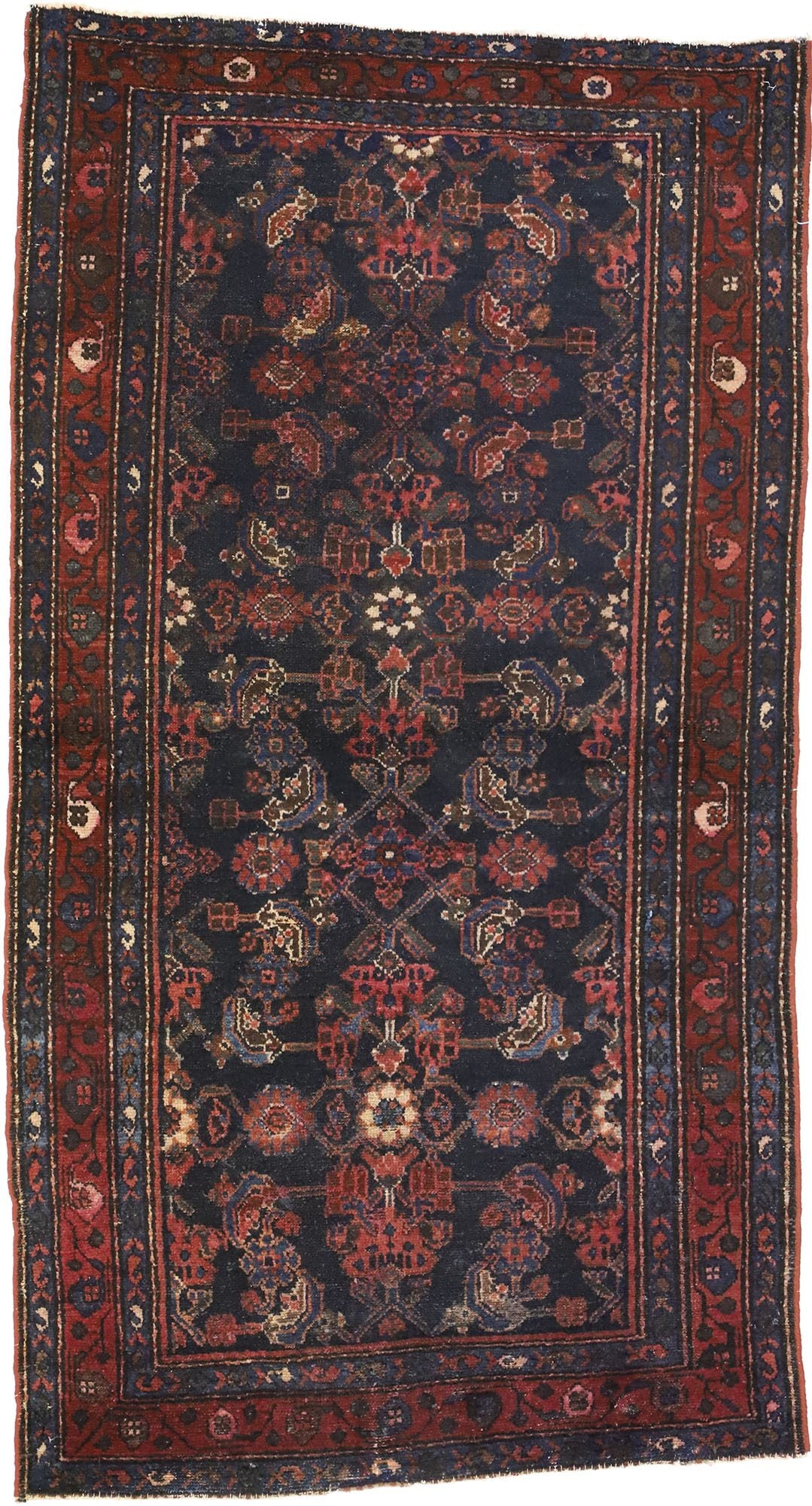 3 x 6 Antique Persian Hamadan Rug 71848