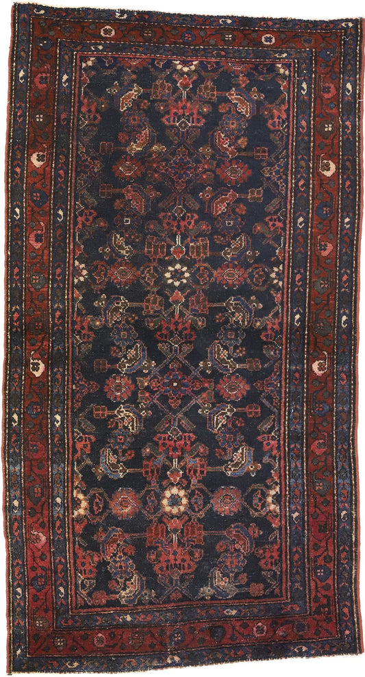 3 x 6 Antique Persian Hamadan Rug 71848