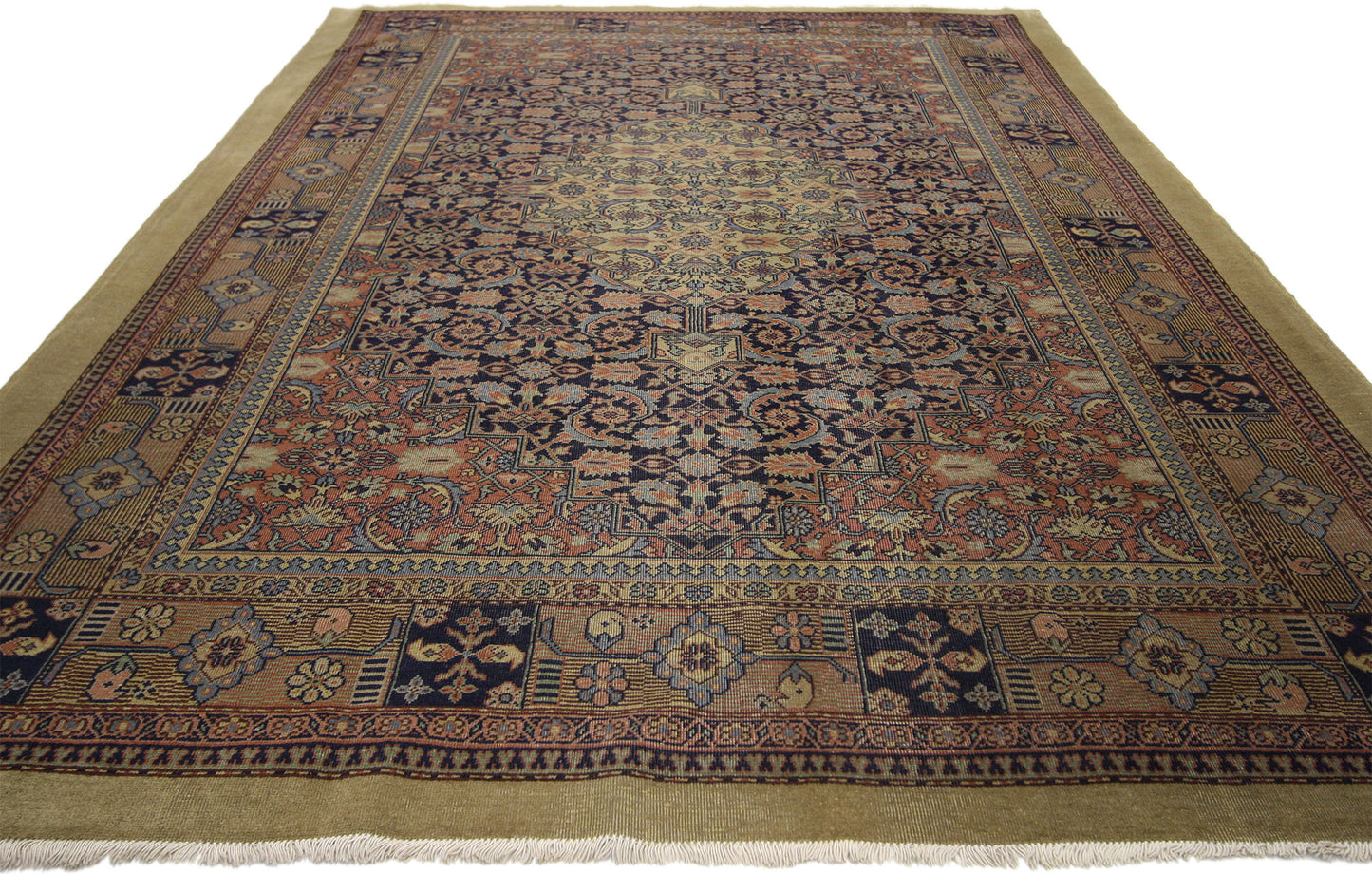6 x 9 Antique Indian Malayer Rug 71853