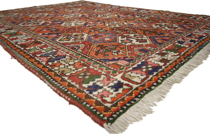 7 x 10 Vintage Persian Bakhtiari Rug 71854