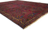 7 x 9 Antique-Worn Burgundy Indian Rug 71879