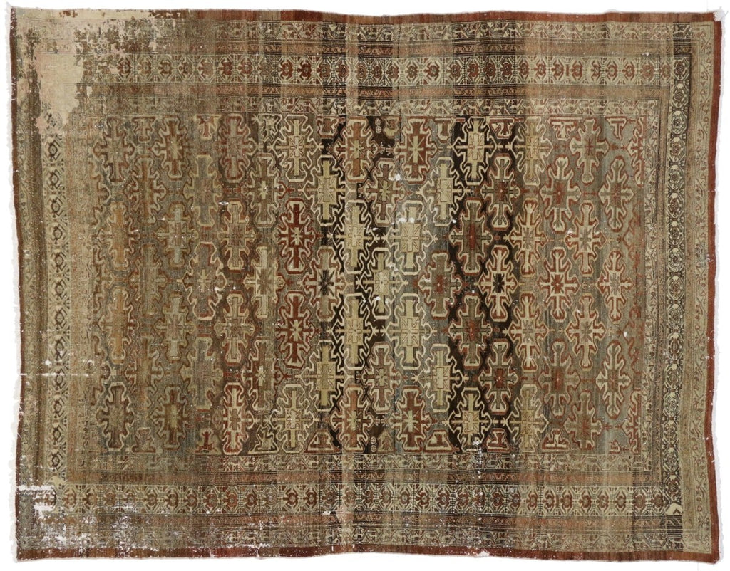 8 x 11 Antique Persian Lilihan Rug 71885