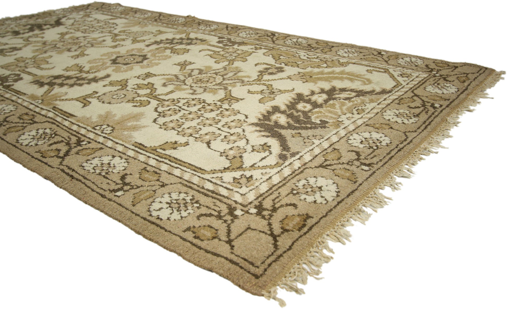 4 x 7 Antique Indian Agra Rug 71889