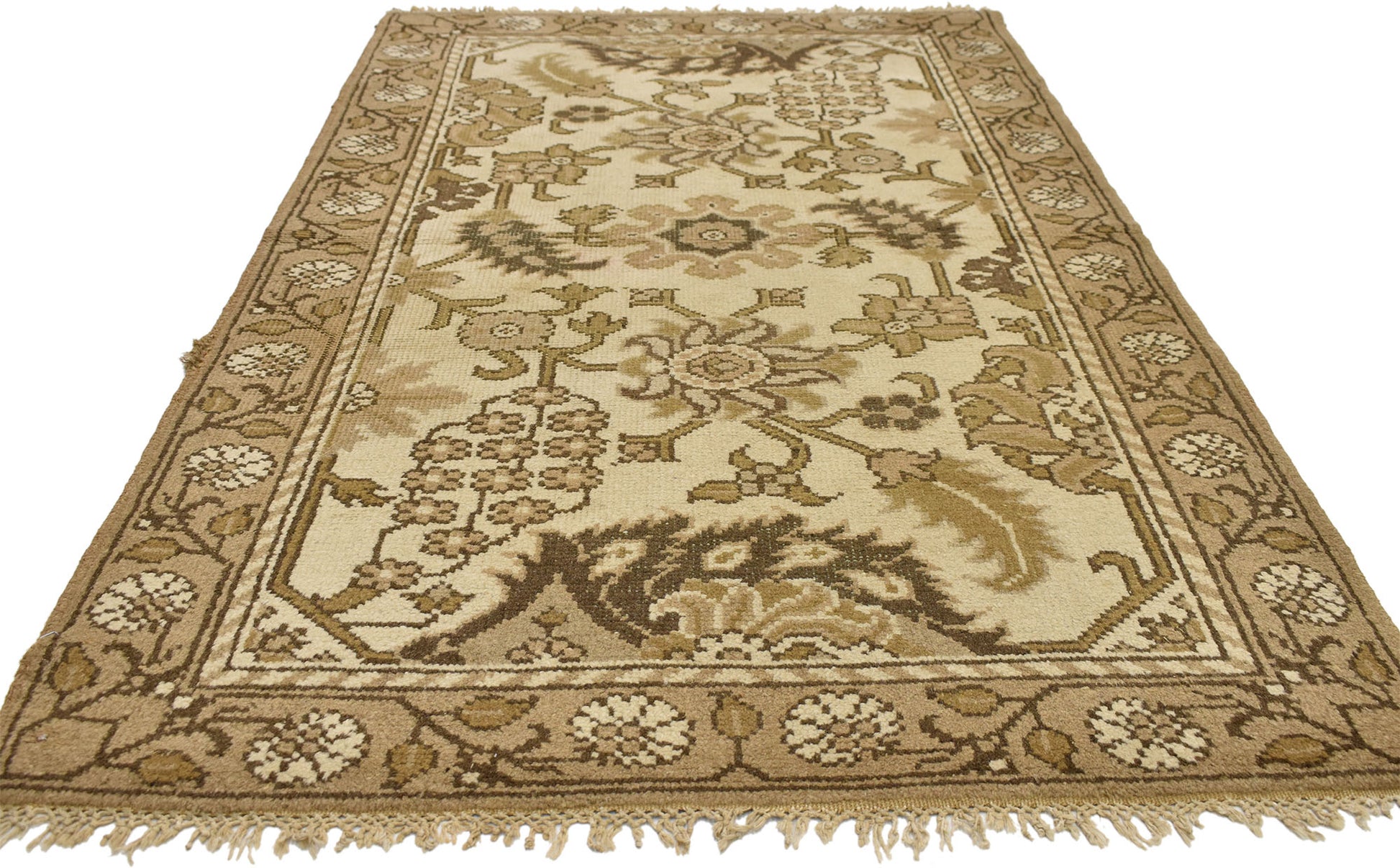 4 x 7 Antique Indian Agra Rug 71889