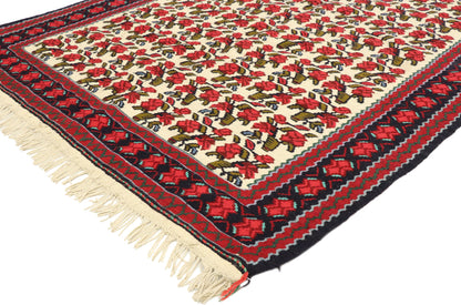 3 x 5 Vintage Persian Floral Kilim Rug 71900