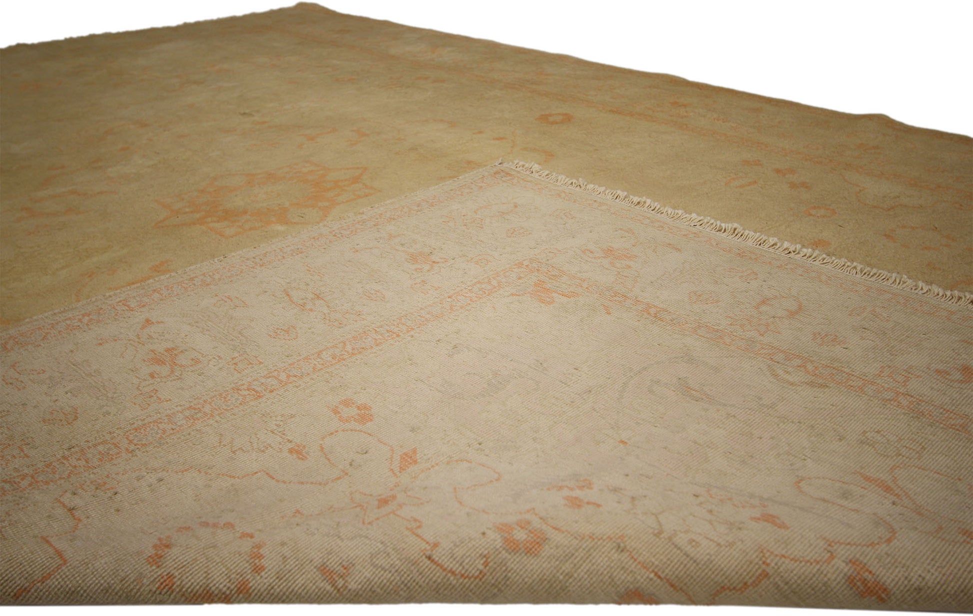 6 x 10 Vintage Turkish Oushak Rug 71911