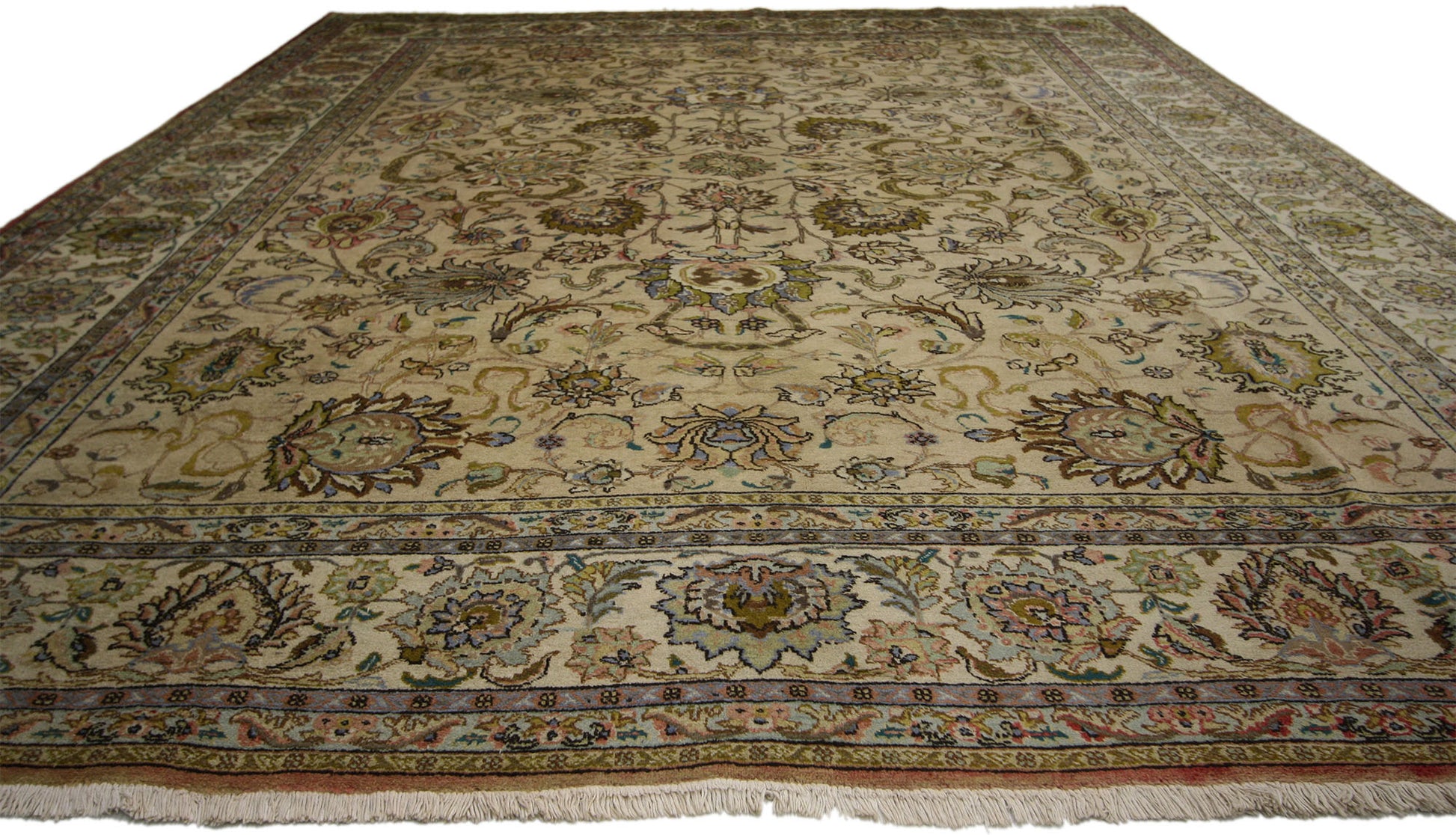 10 x 13 Vintage Persian Tabriz Rug 71929
