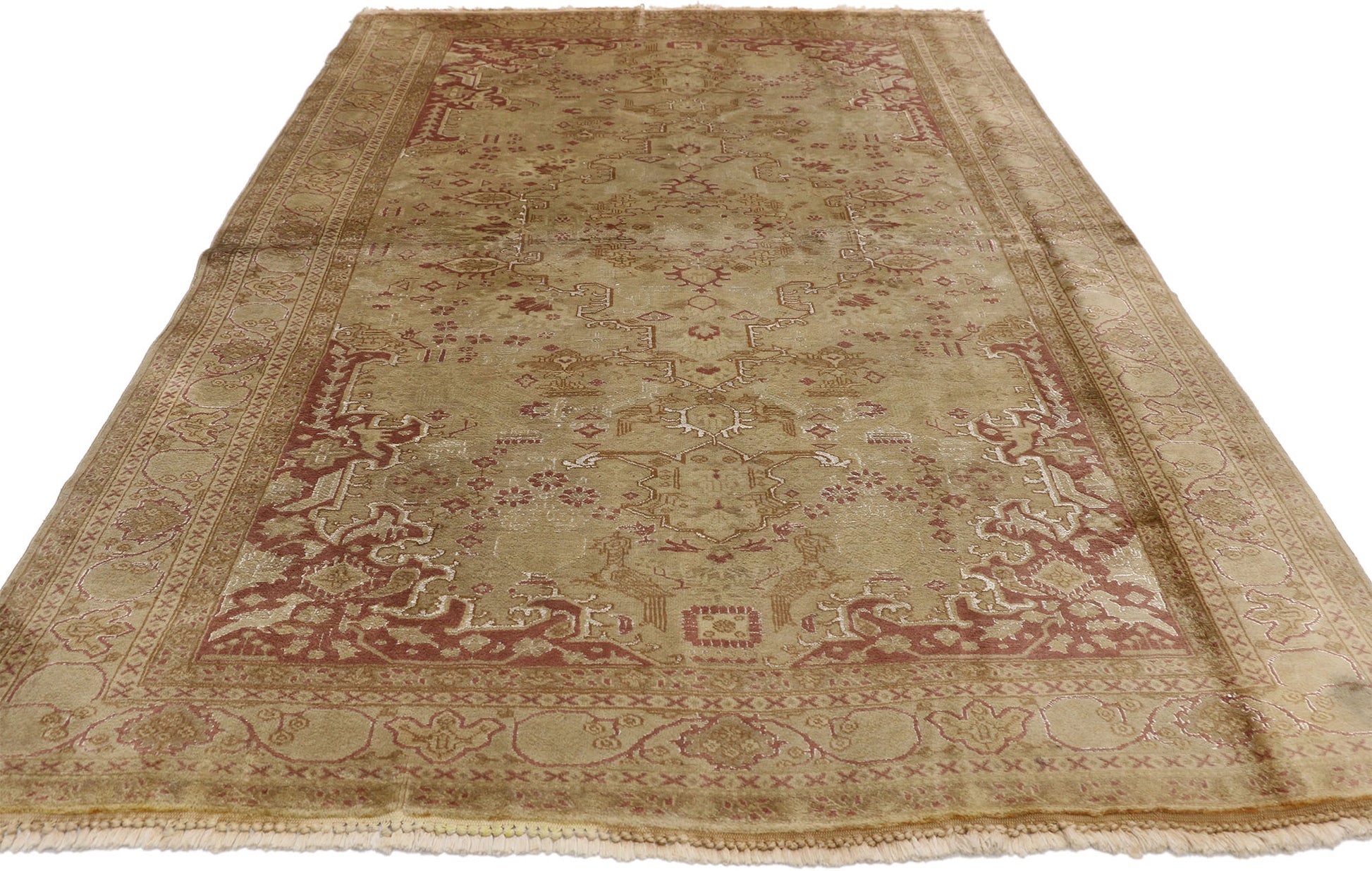 5 x 6 Vintage Persian Ardabil Rug 71930
