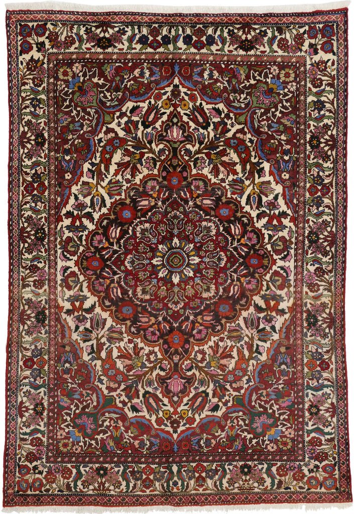 7 x 10 Vintage Persian Bakhtiari Rug 71962