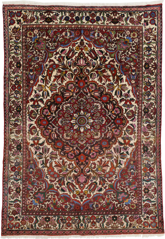 7 x 10 Vintage Persian Bakhtiari Rug 71962