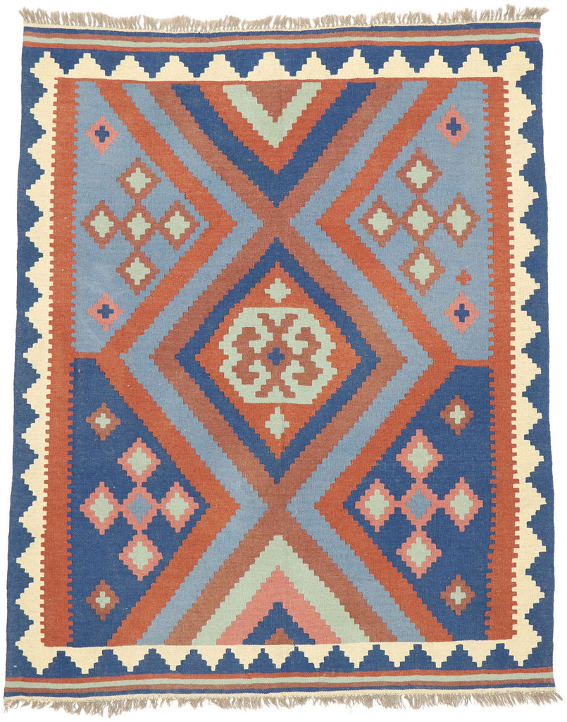 5 x 6 Vintage Afghan Kilim Rug 71974
