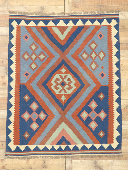 5 x 6 Vintage Afghan Kilim Rug 71974