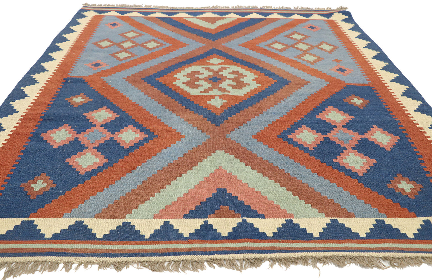 5 x 6 Vintage Afghan Kilim Rug 71974