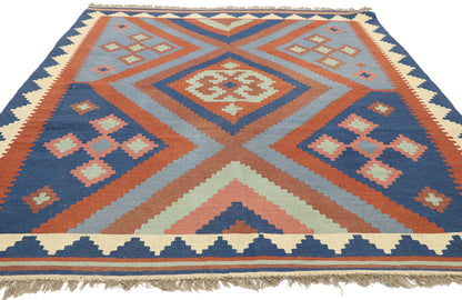 5 x 6 Vintage Afghan Kilim Rug 71974