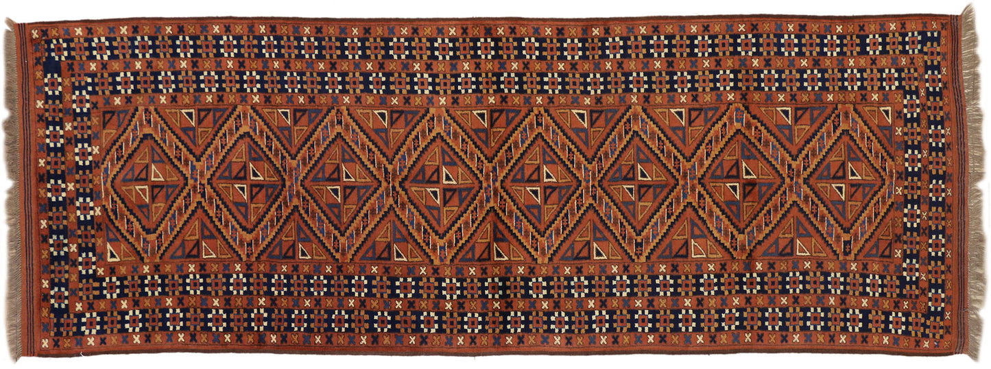 4 x 10 Vintage Turkaman Rug 72000