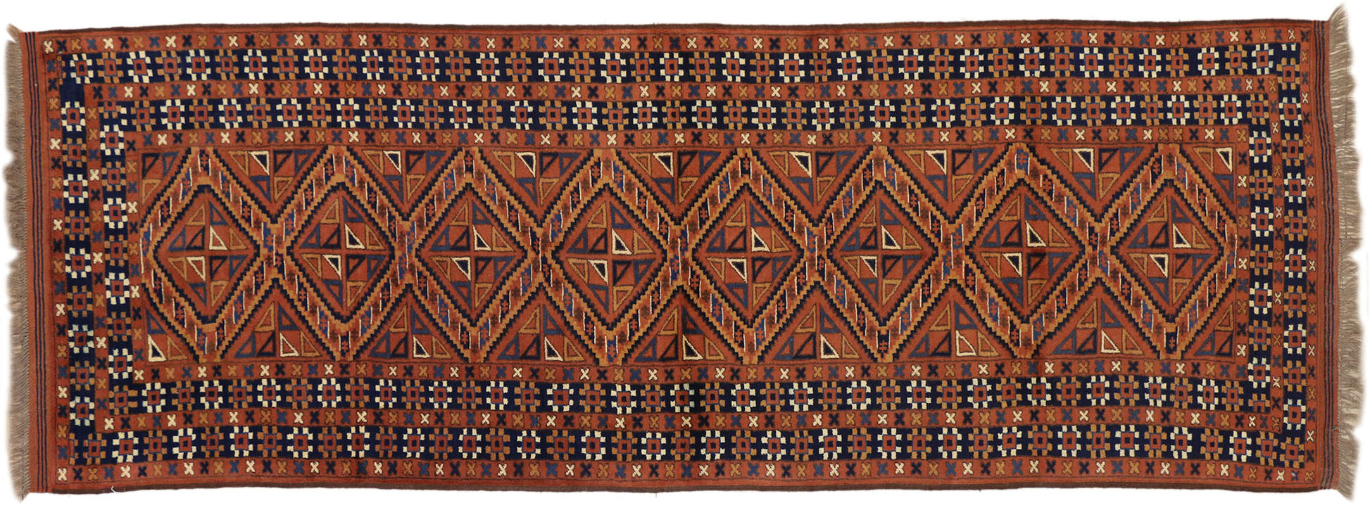 4 x 10 Vintage Turkaman Rug 72000