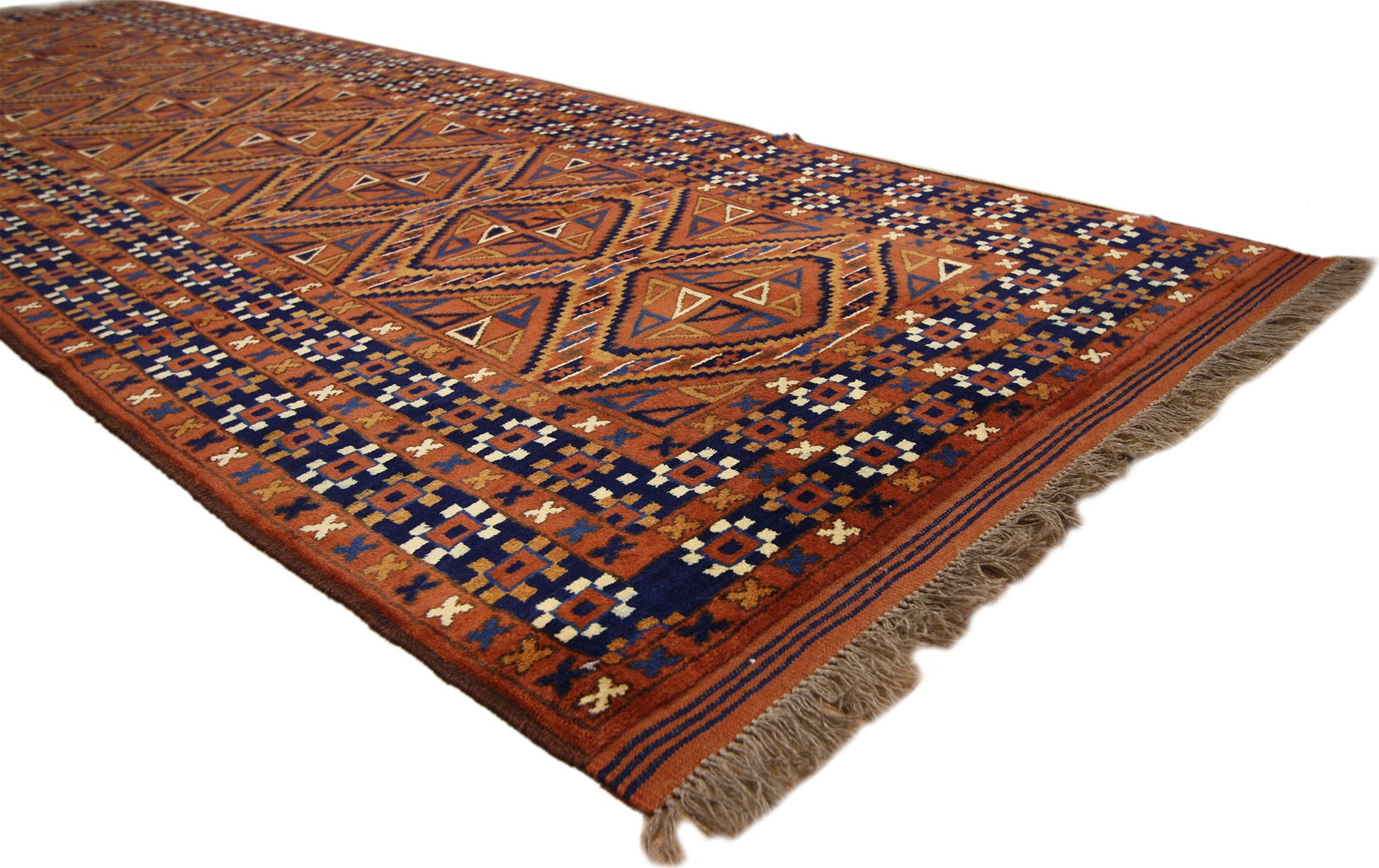 4 x 10 Vintage Turkaman Rug 72000