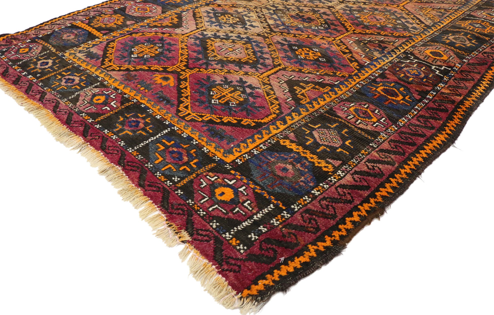4 x 6 Antique Persian Shiraz Rug 72011
