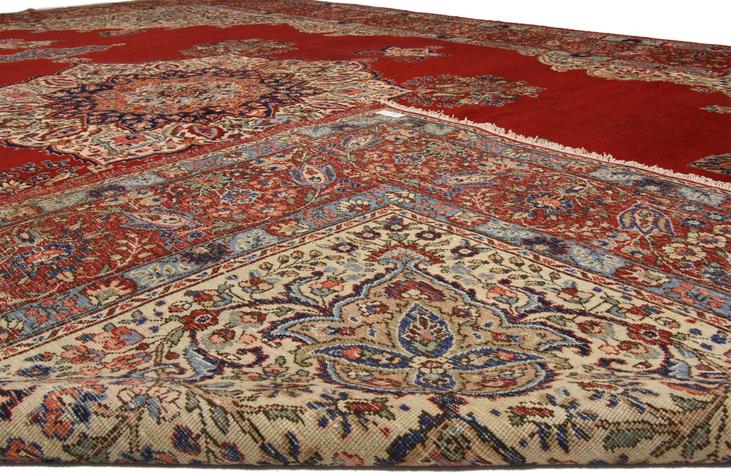 12 x 17 Antique Persian Tabriz Rug 72013