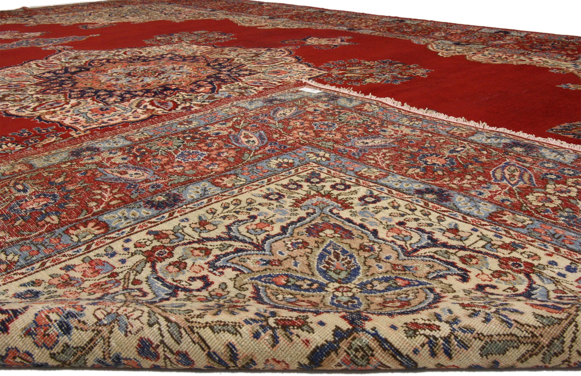 12 x 17 Antique Persian Tabriz Rug 72013