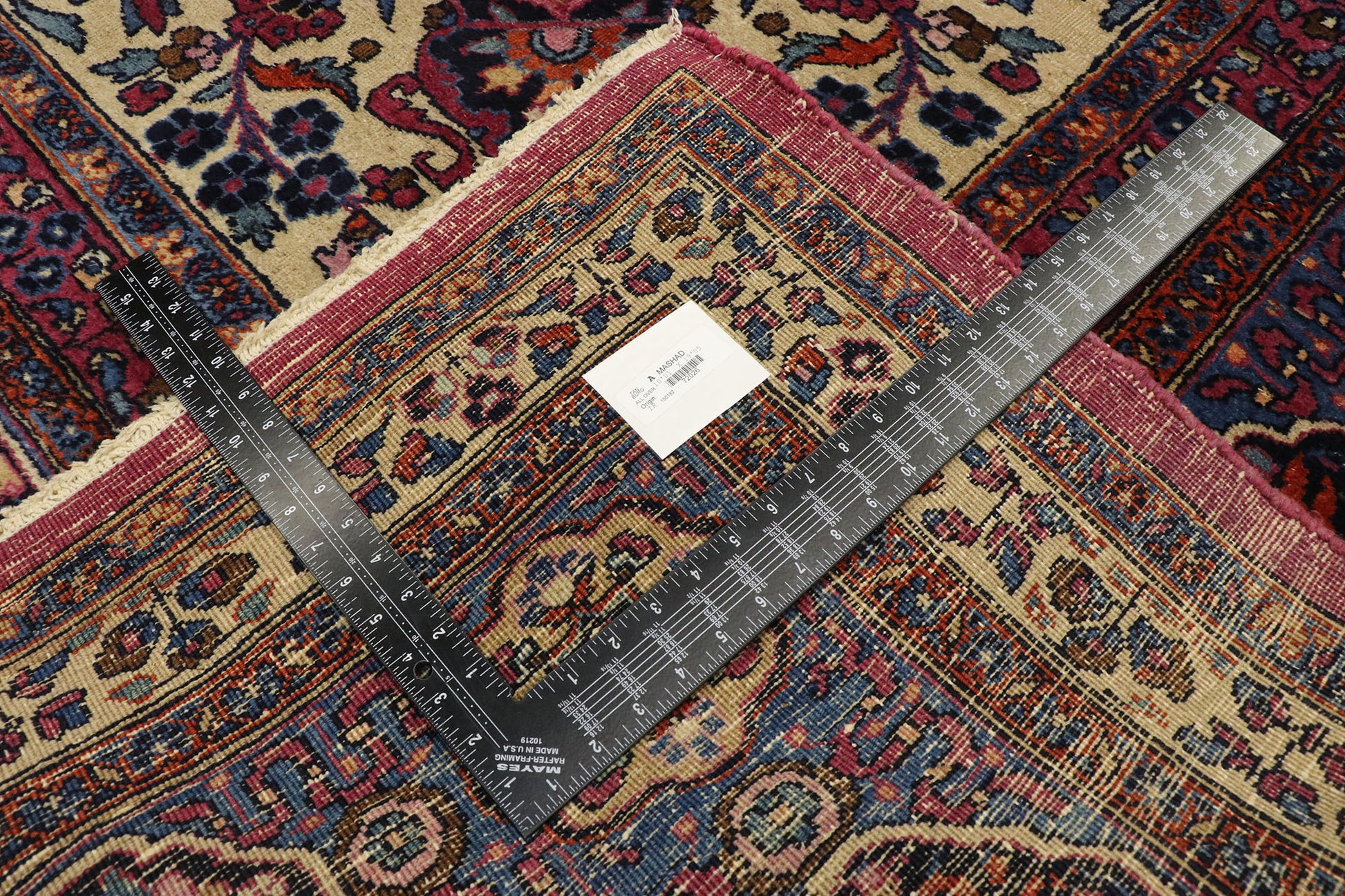 10 x 19 Antique Persian Mashhad Rug 72026