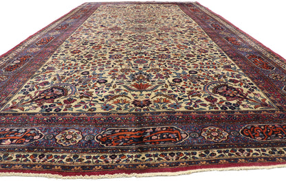 10 x 19 Antique Persian Mashhad Rug 72026