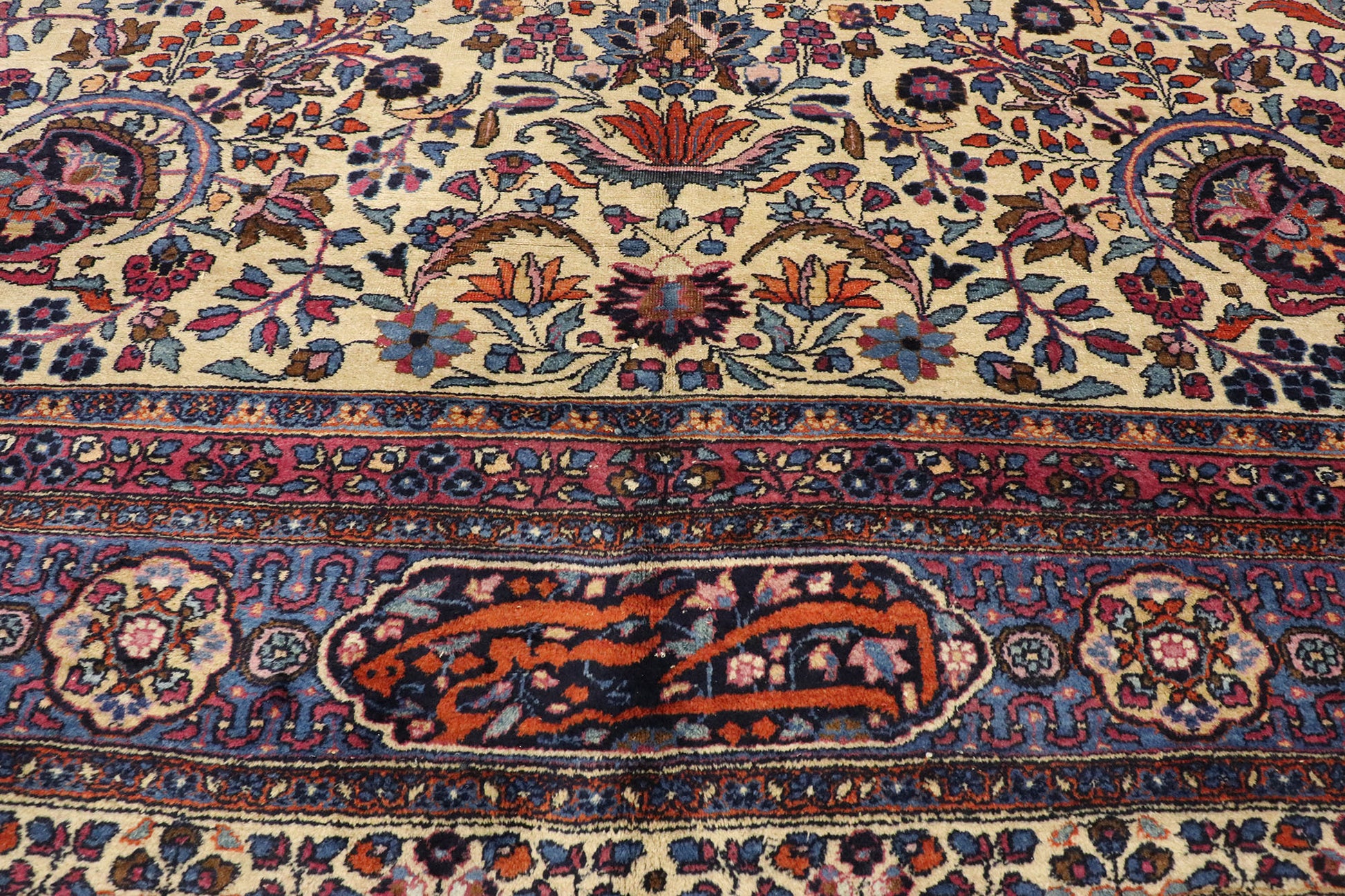 10 x 19 Antique Persian Mashhad Rug 72026