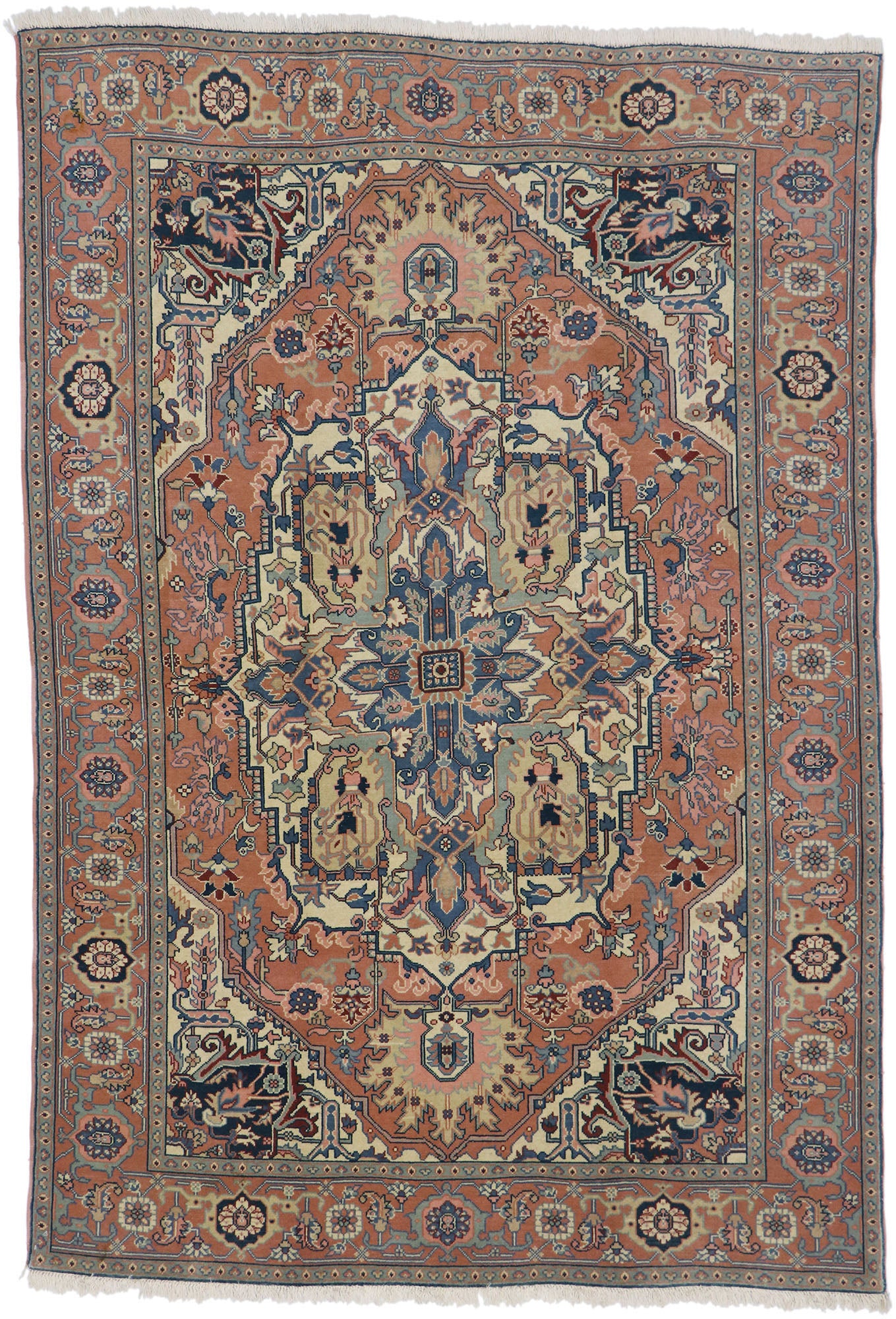 6 x 9 Vintage Romanian Serapi Rug 72042