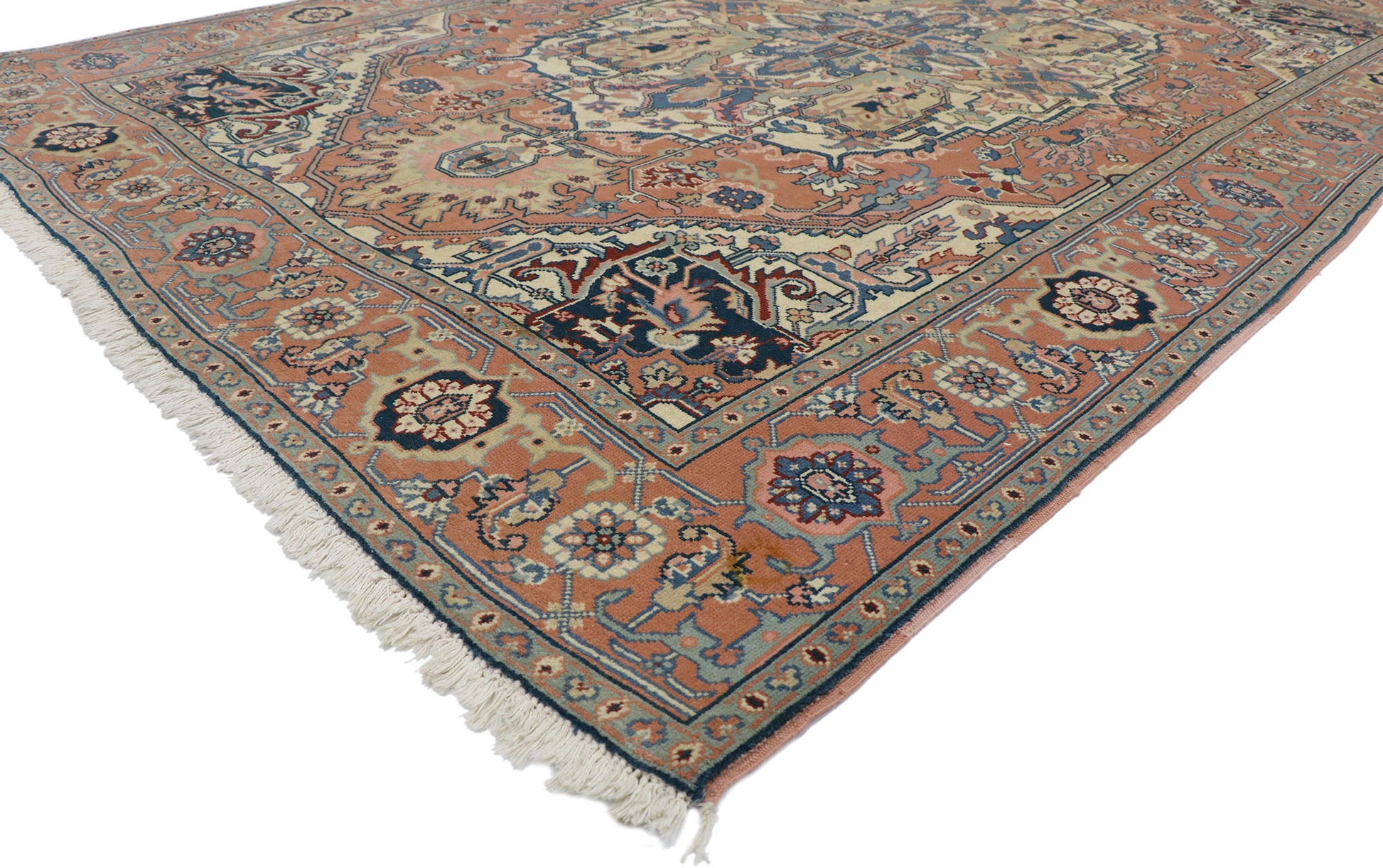 6 x 9 Vintage Romanian Serapi Rug 72042