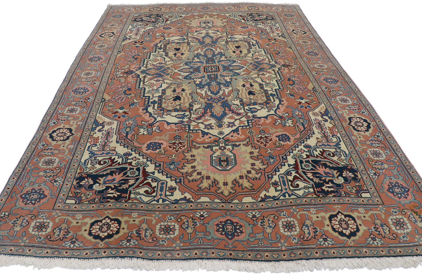 6 x 9 Vintage Romanian Serapi Rug 72042