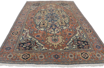 6 x 9 Vintage Romanian Serapi Rug 72042