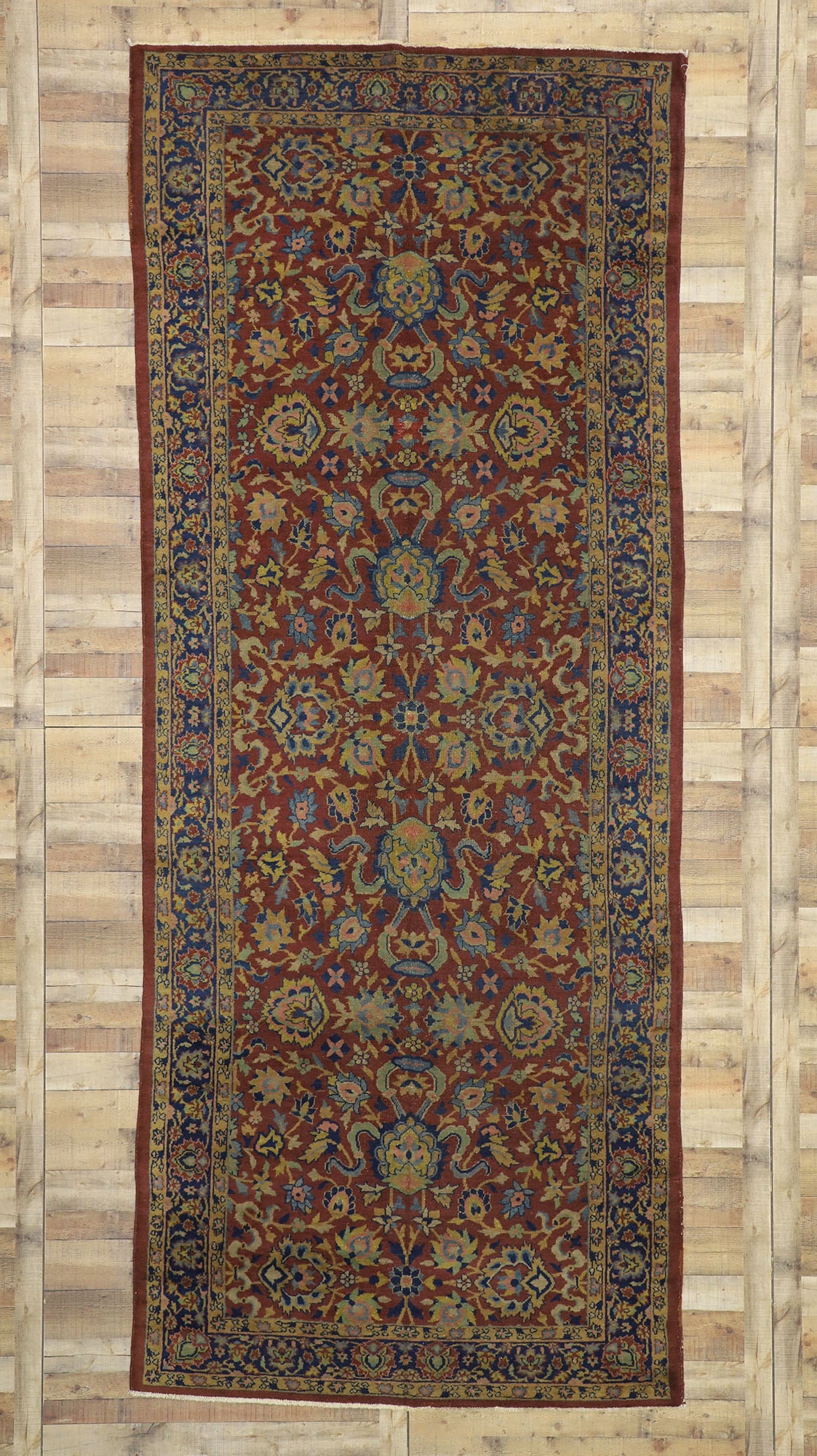 6 x 15 Antique Indian Agra Rug 72059