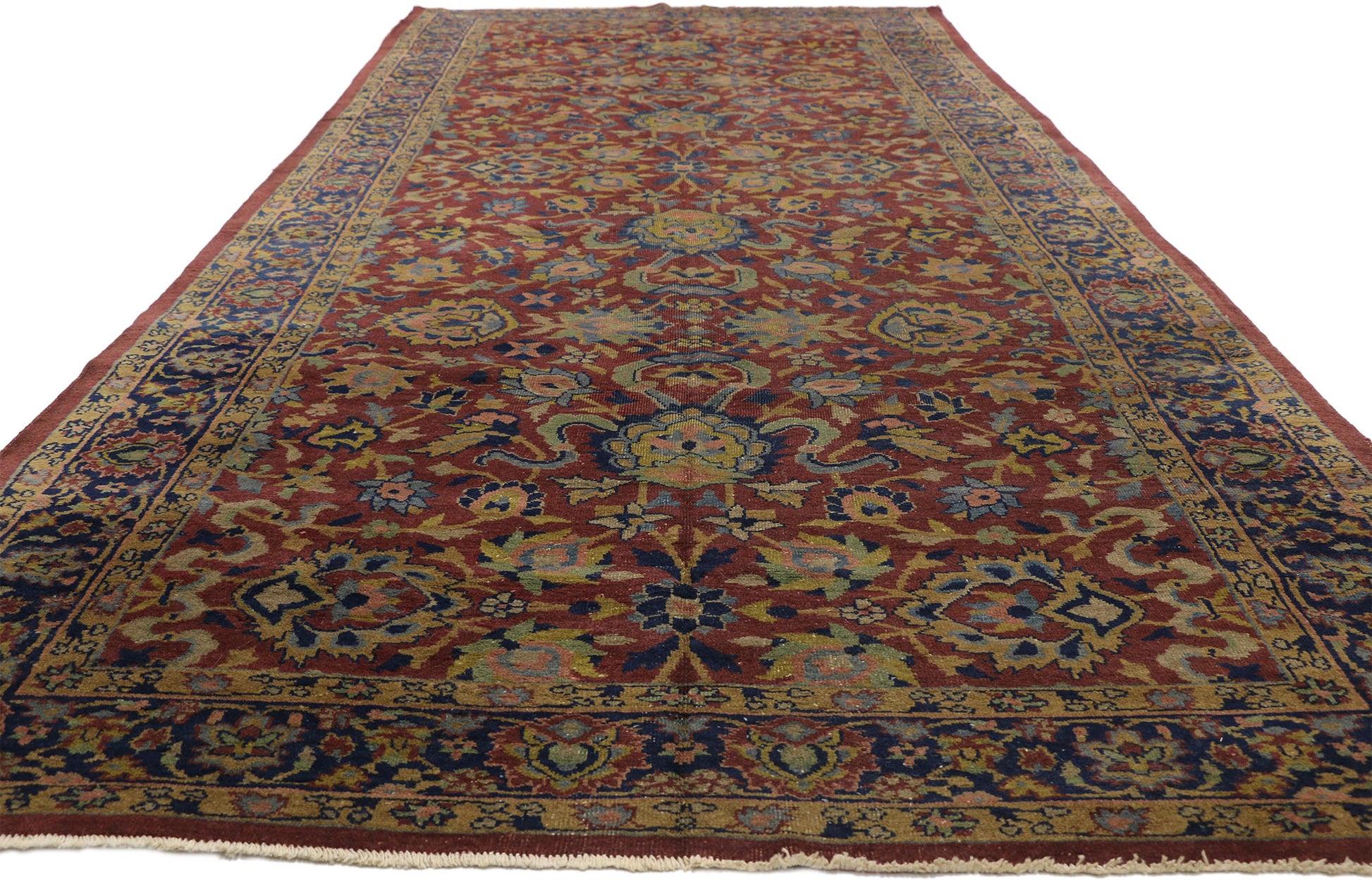 6 x 15 Antique Indian Agra Rug 72059