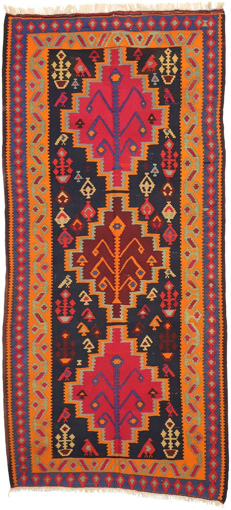 5 x 11 Vintage Persian Kilim Rug 72067