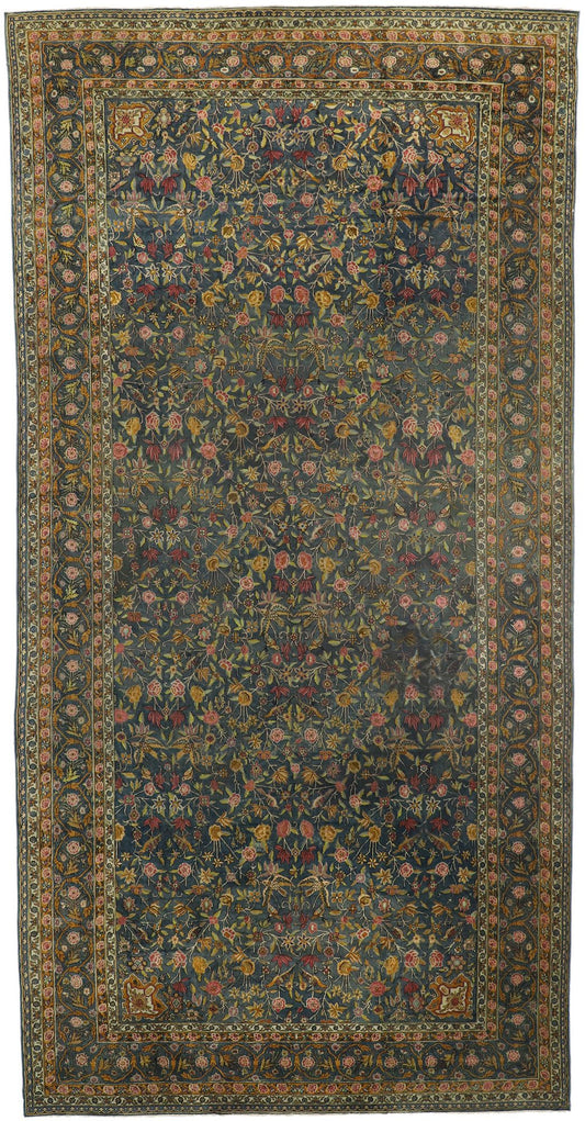 10 x 20 Antique Indian Agra Rug 72076