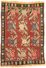 7 x 9 Vintage Turkish Floral Kilim Rug 72090