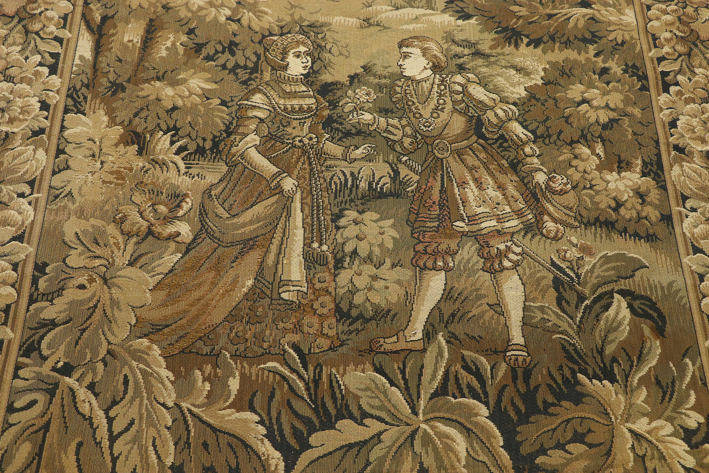 4 x 9 Antique European Tapestry 72095