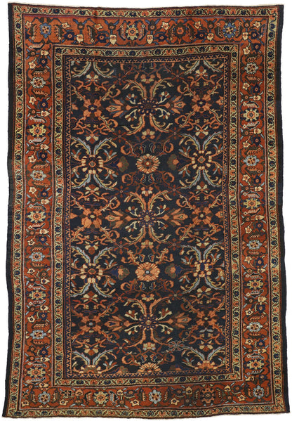 9 x 13 Antique Persian Mahal Rug 72100