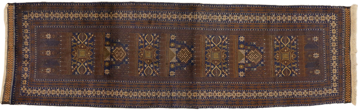 3 x 10 Vintage Afghan Rug 72102