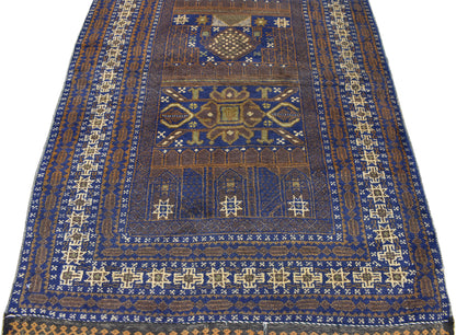 3 x 10 Vintage Afghan Rug 72102