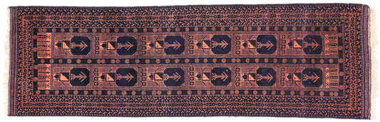 3 x 10 Vintage Afghan Rug 72103
