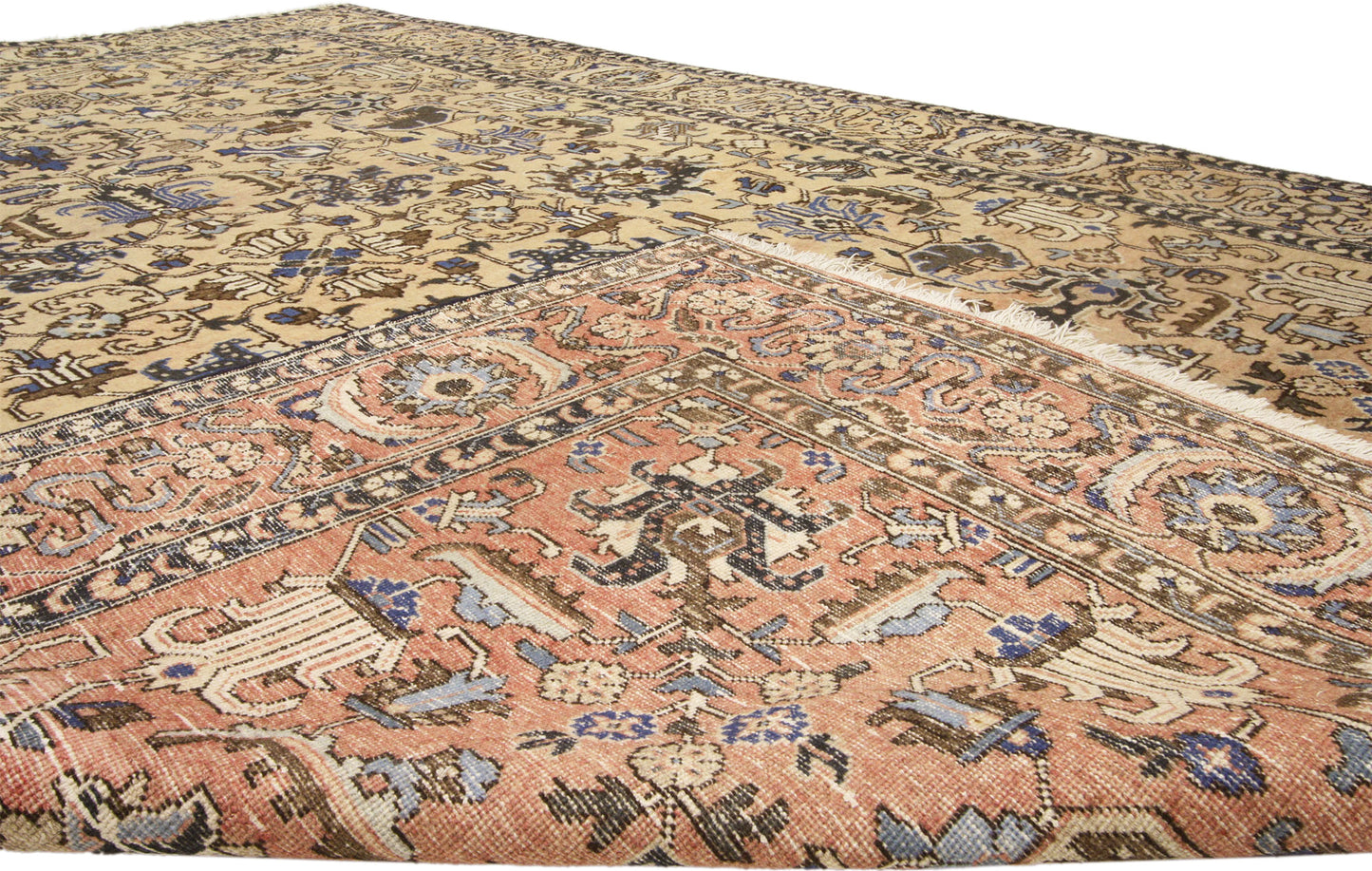 7 x 11 Antique Persian Tabriz Rug 72144