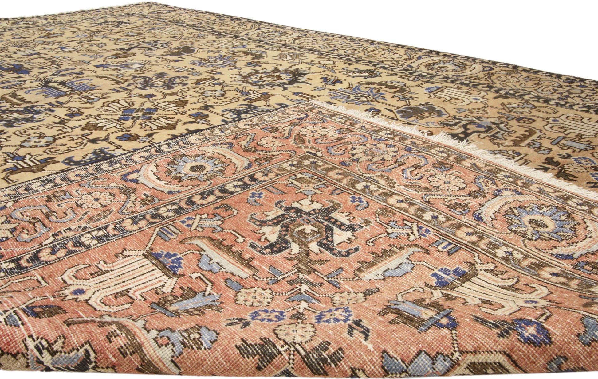 7 x 11 Antique Persian Tabriz Rug 72144