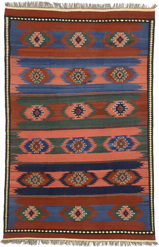 6 x 10 Vintage Afghani Kilim Rug 72157