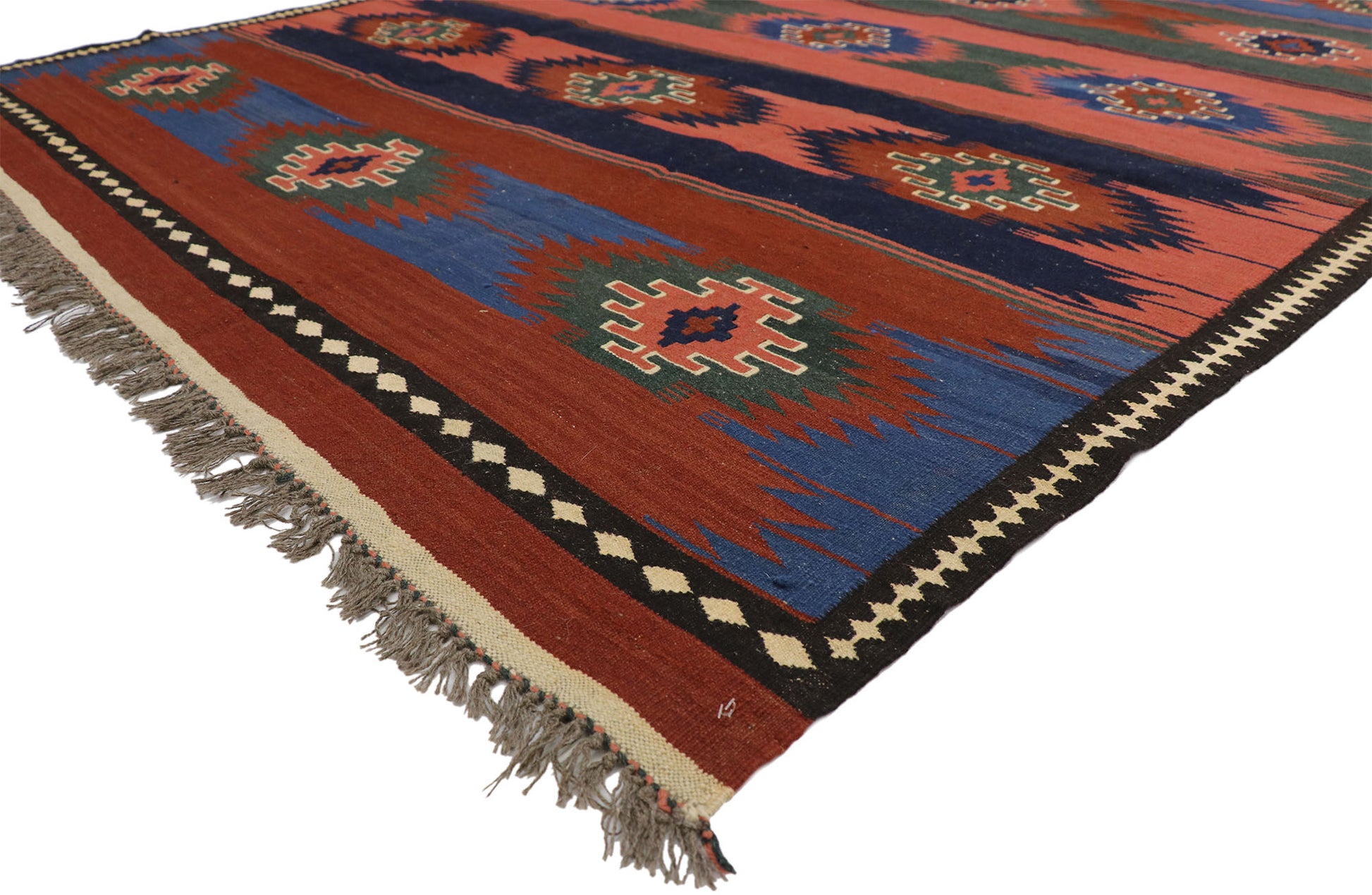 6 x 10 Vintage Afghani Kilim Rug 72157