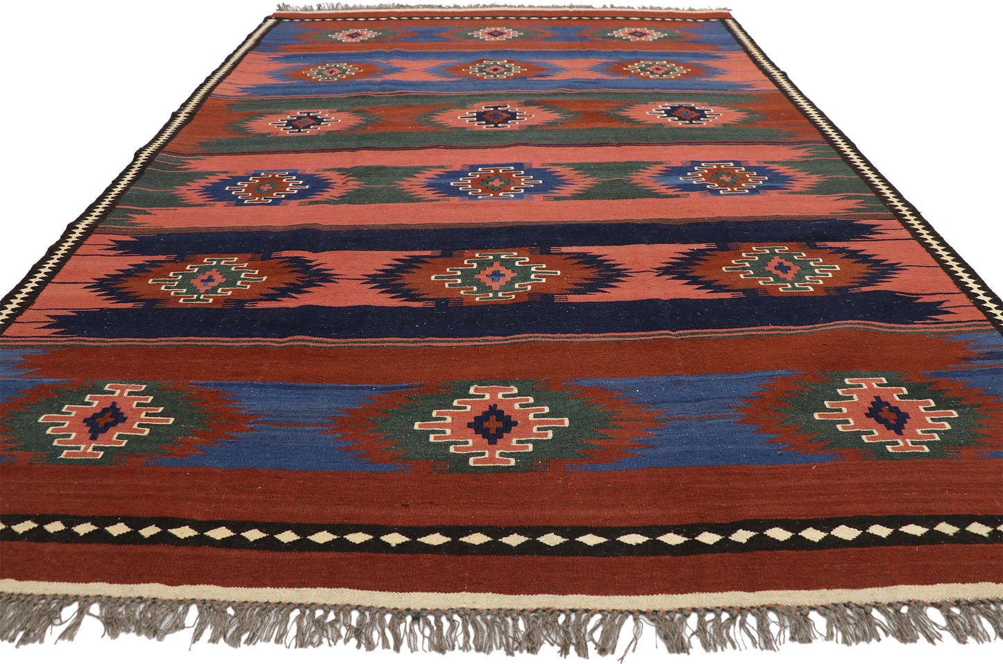 6 x 10 Vintage Afghani Kilim Rug 72157
