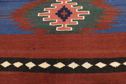 6 x 10 Vintage Afghani Kilim Rug 72157